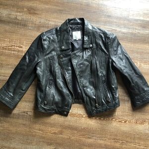 DEPT vegan leather jacket fits size small